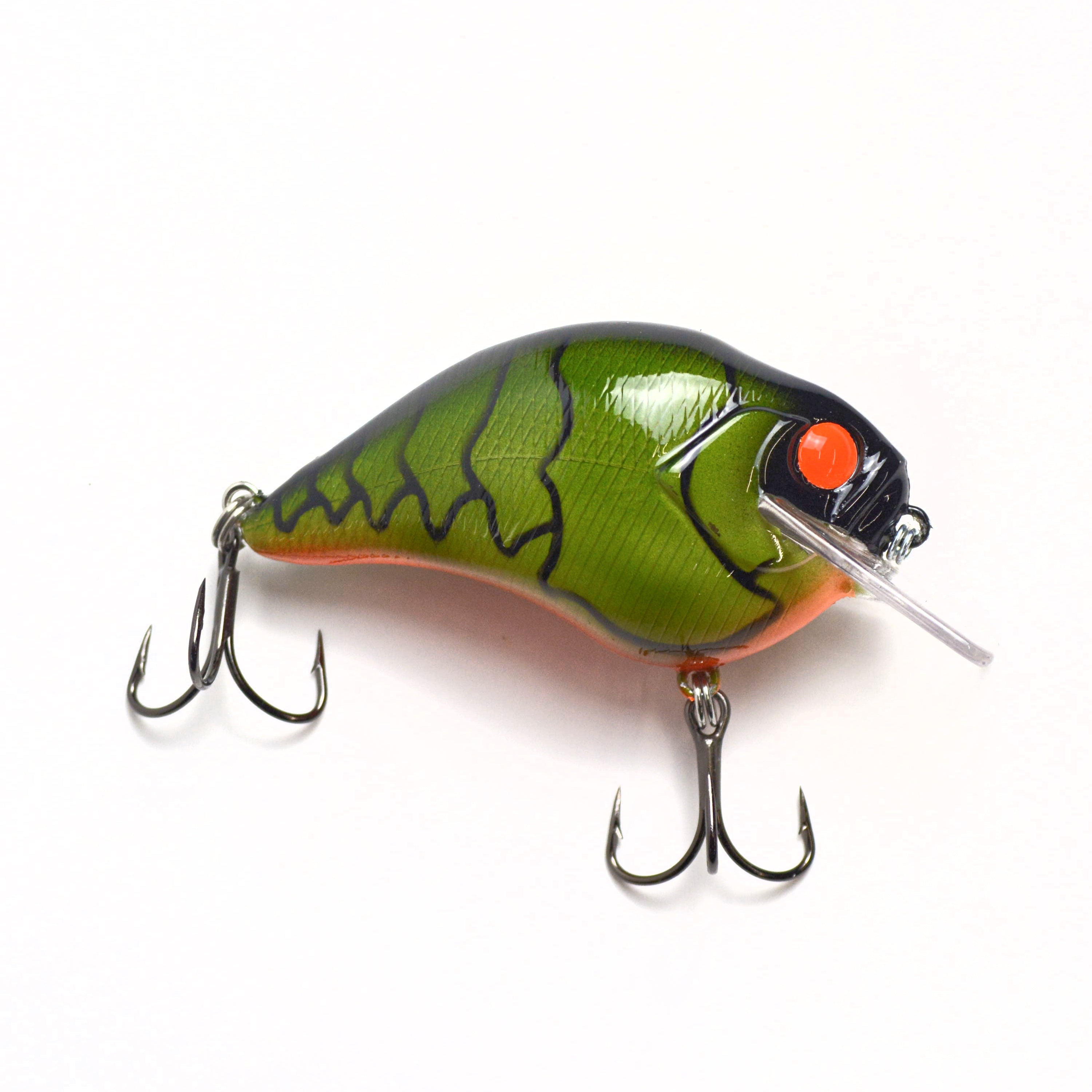 Motion Fishing Green Craw Itao Custom Squarebill Crankabit