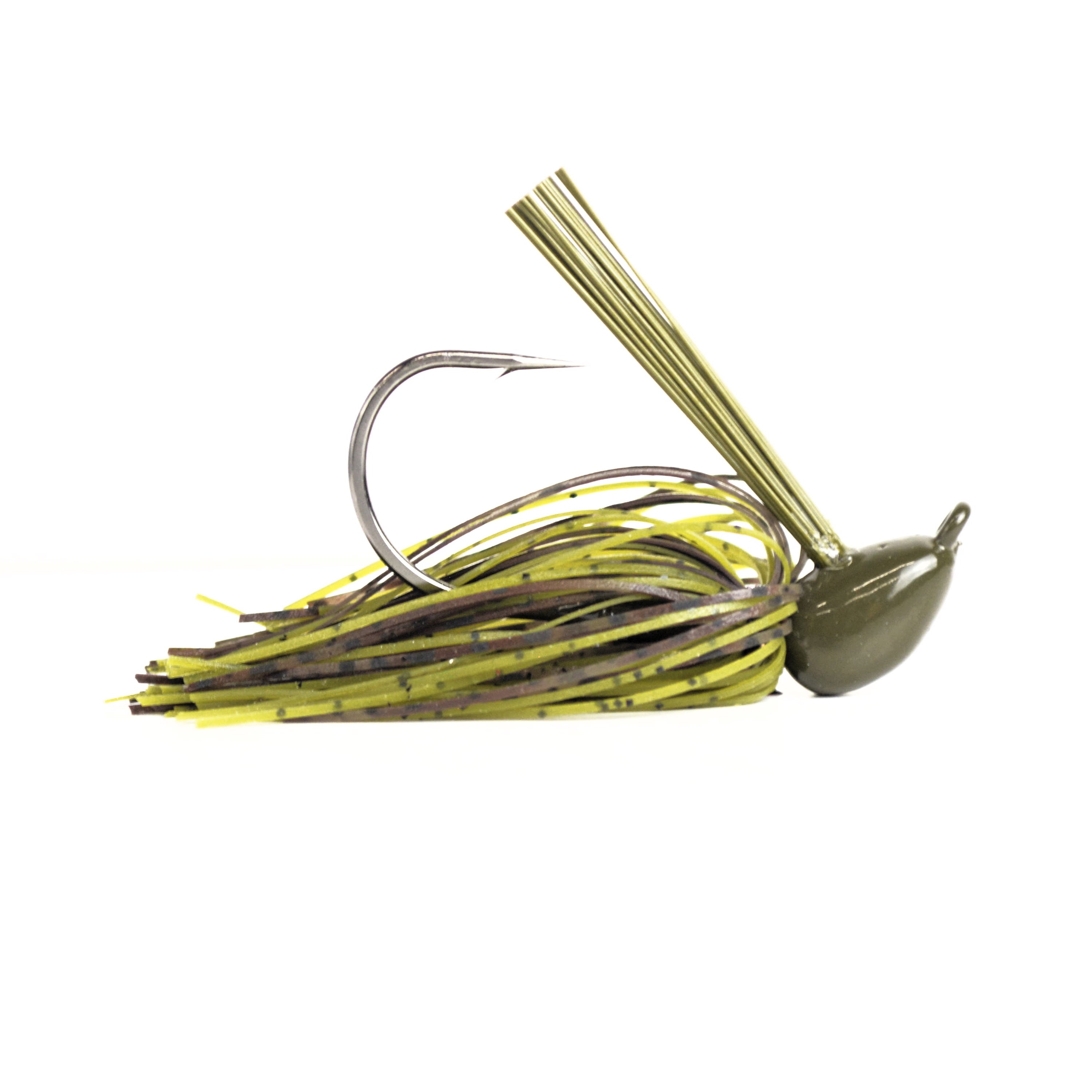 Motion Fishing Green Pumpkin Flipping Brush Jig