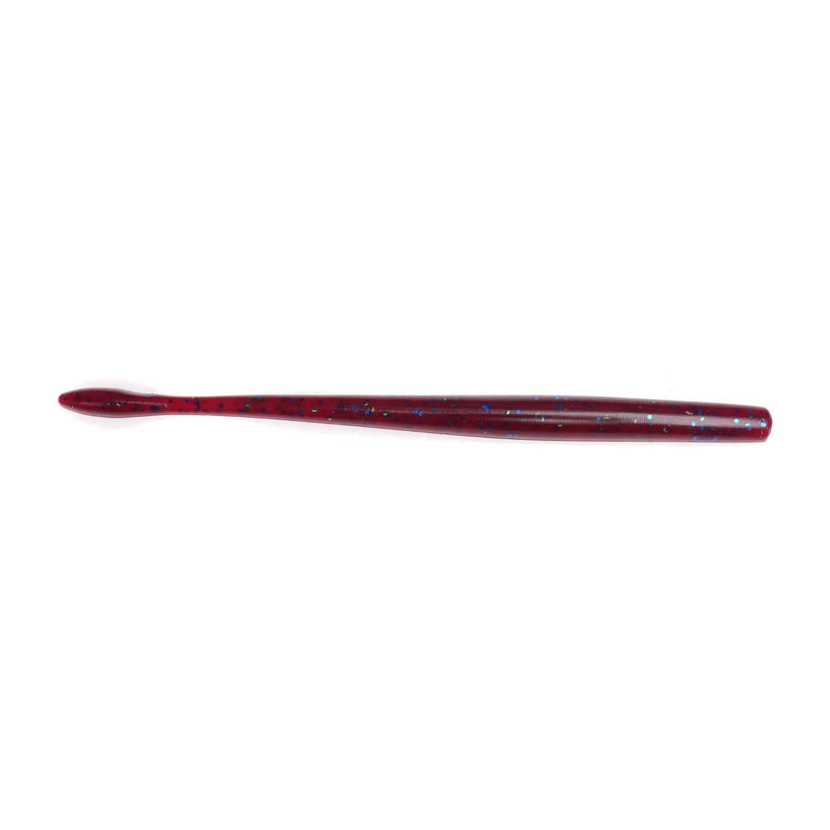 Plum Motion Fishing Standby Worm, 7 inch bulb tail straight worm for bass