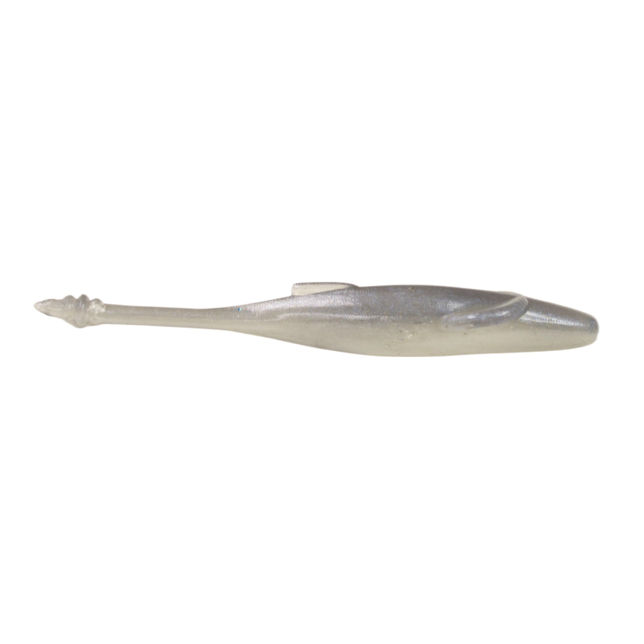 Albino Shad colored winged Motion Minnow with a strait tail 