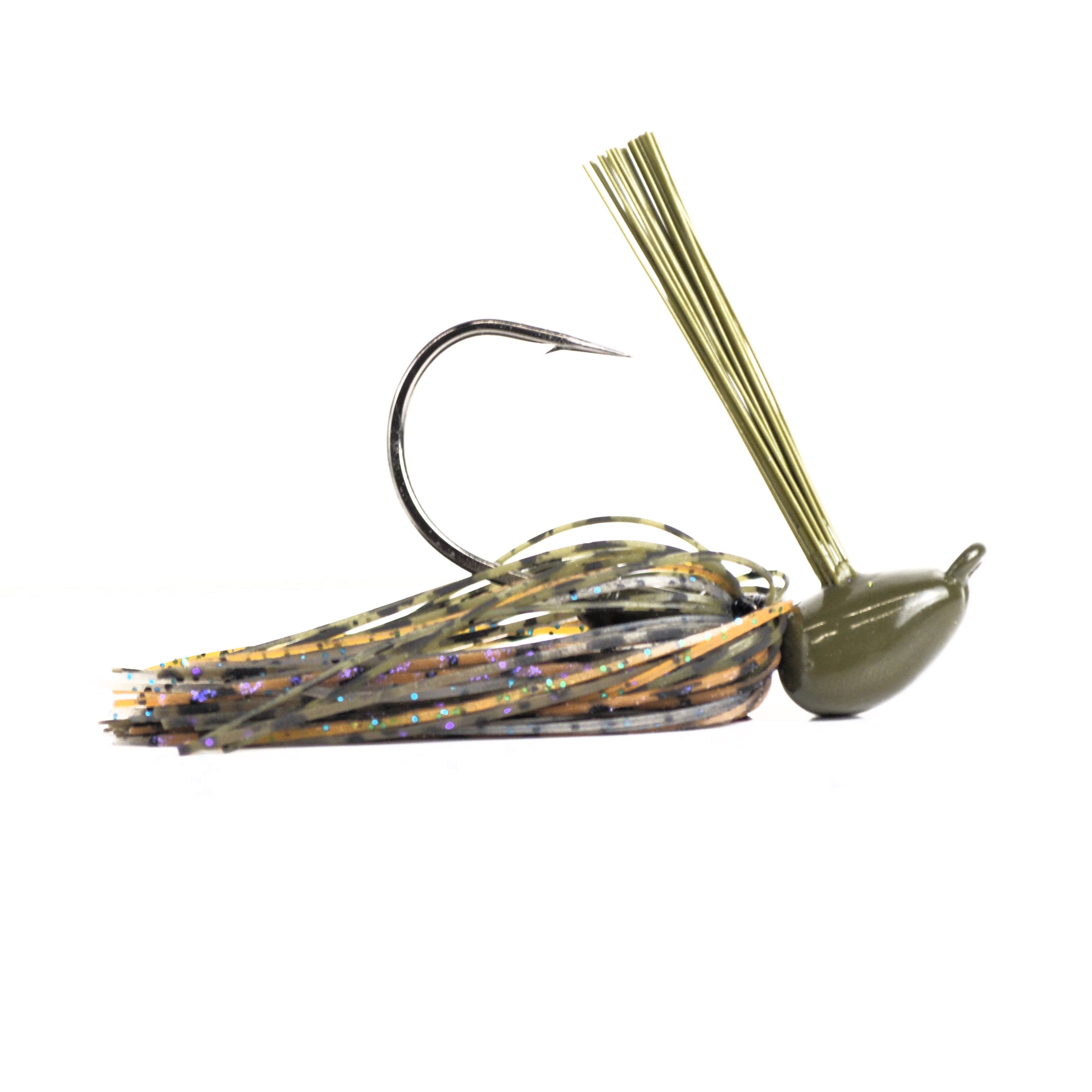 Flipping Brush Jig | Hand-Tied Skipping Jig for Bass | Motion