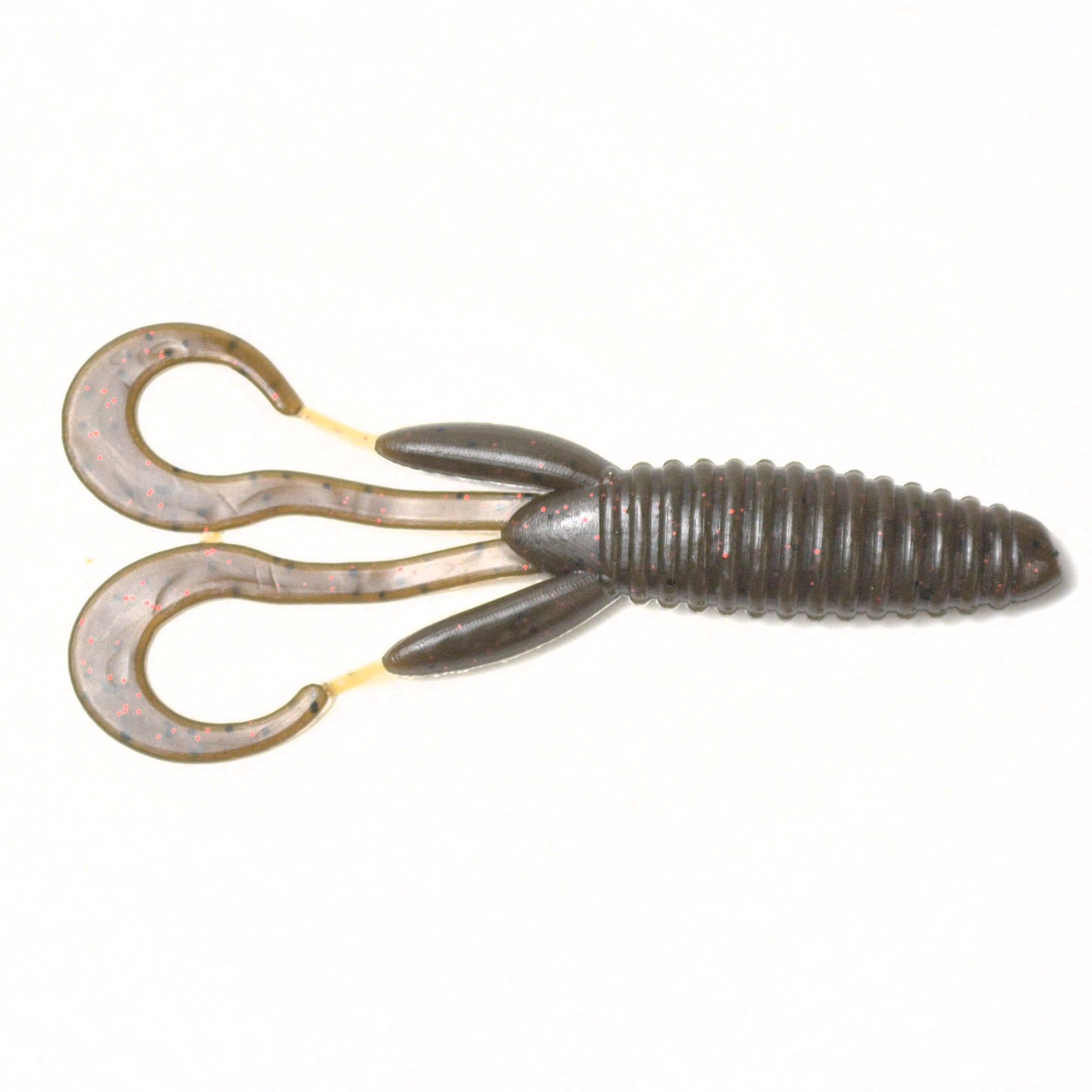 animals fishing lures Motion Hawgzilla - 6 Pack in Green Pumpkin The Motion Fishing Hawgzilla Einarsson 5plus Quick Release System (QRS) Hook Size::#1/0