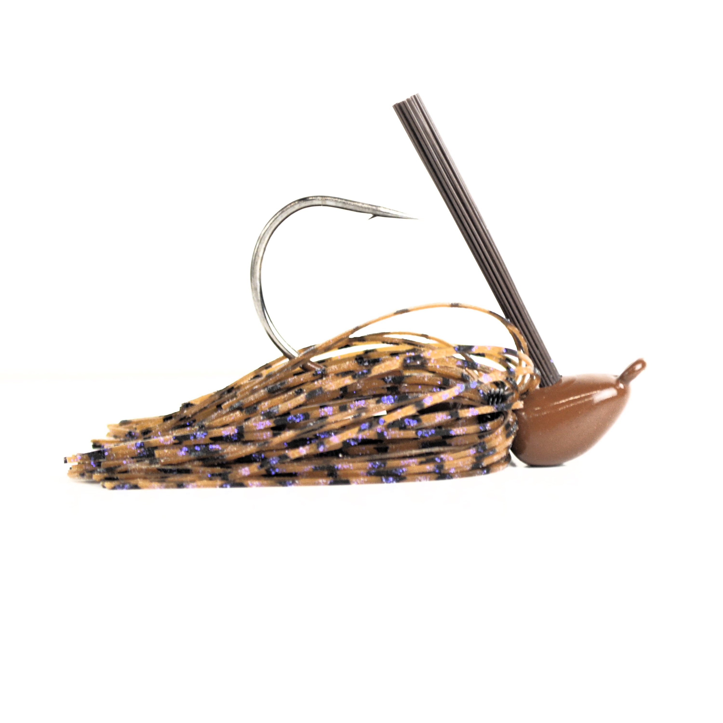 Flipping Brush Jig | Hand-Tied Skipping Jig for Bass | Motion