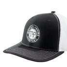  Black panel and White mesh Motion Fishing round logo Richardson 112 SnapBack hat 