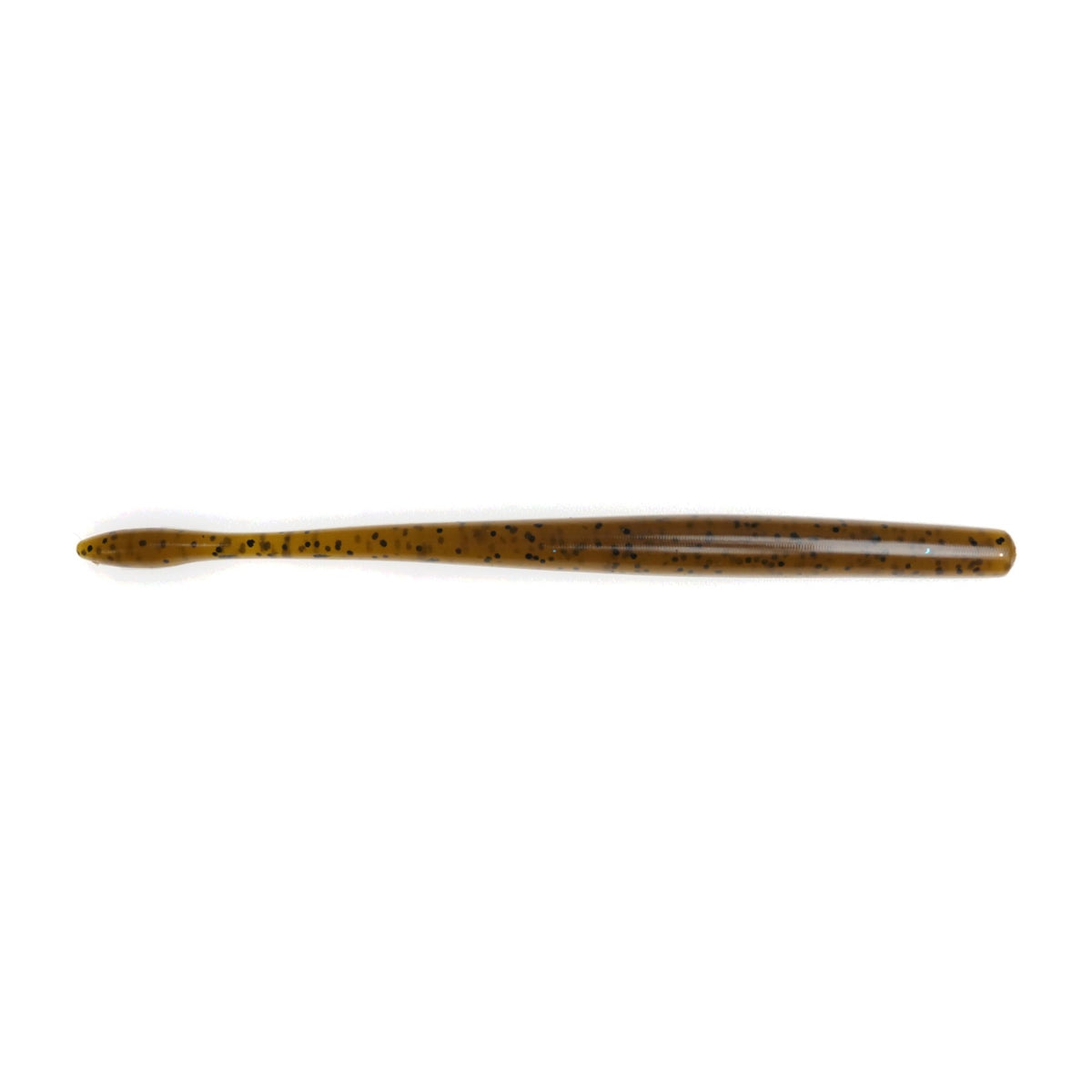 Green Pumpkin Motion Fishing Standby Worm, 7 inch bulb tail straight worm for bass