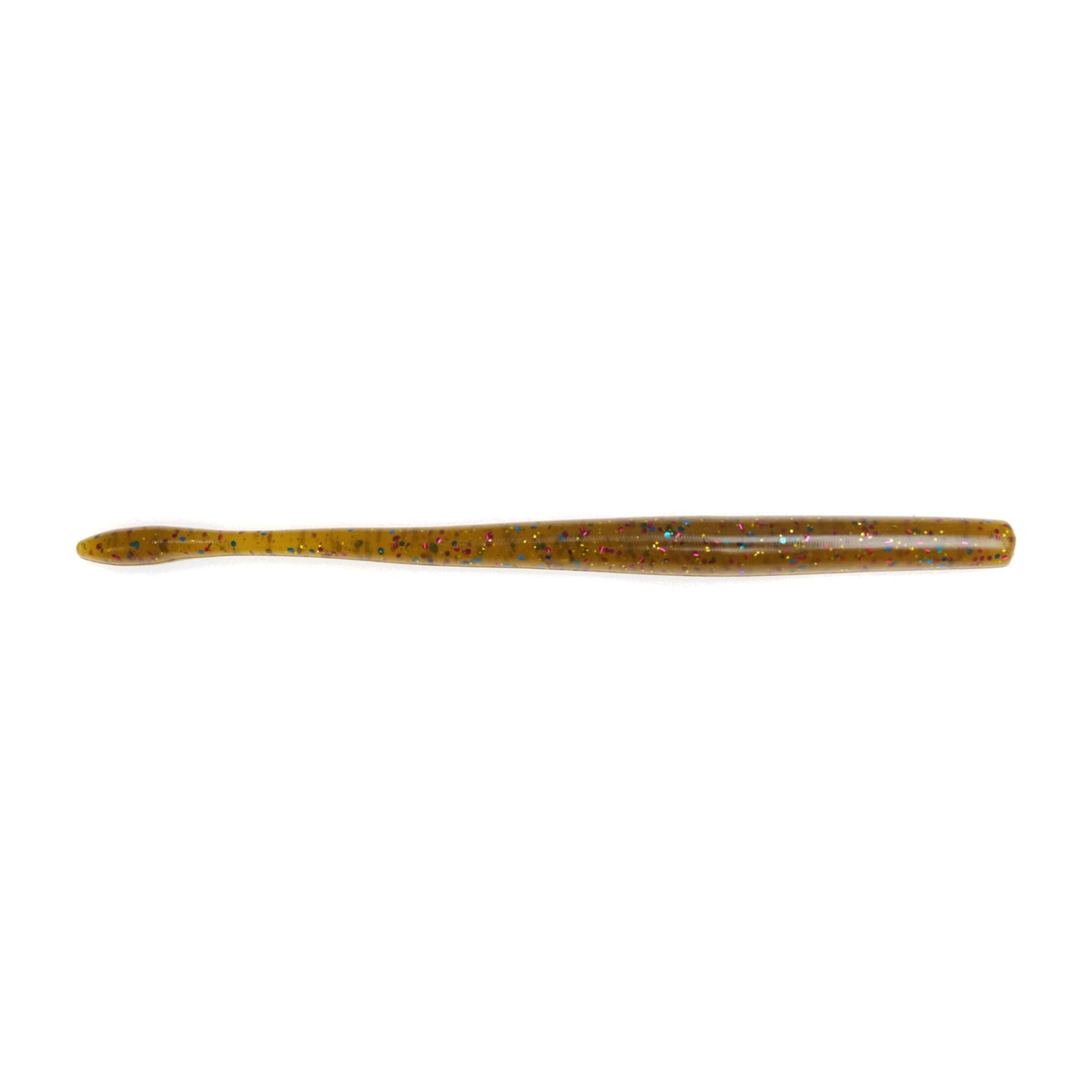 Tilapia Motion Fishing Standby Worm, 7 inch bulb tail straight worm for bass